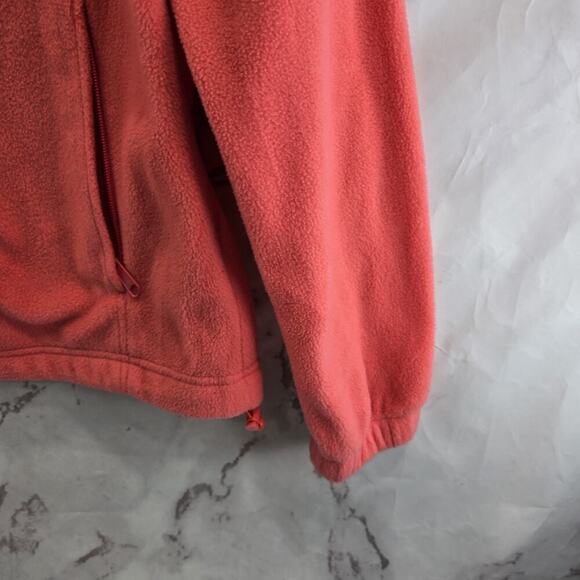 Columbia Jacket Womens Medium Coral Fleece Full Zip Mock Neck Benton Springs - Picture 4 of 12
